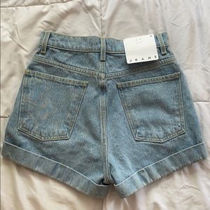 NWT American Apparel hi rise jean shorts sz 26